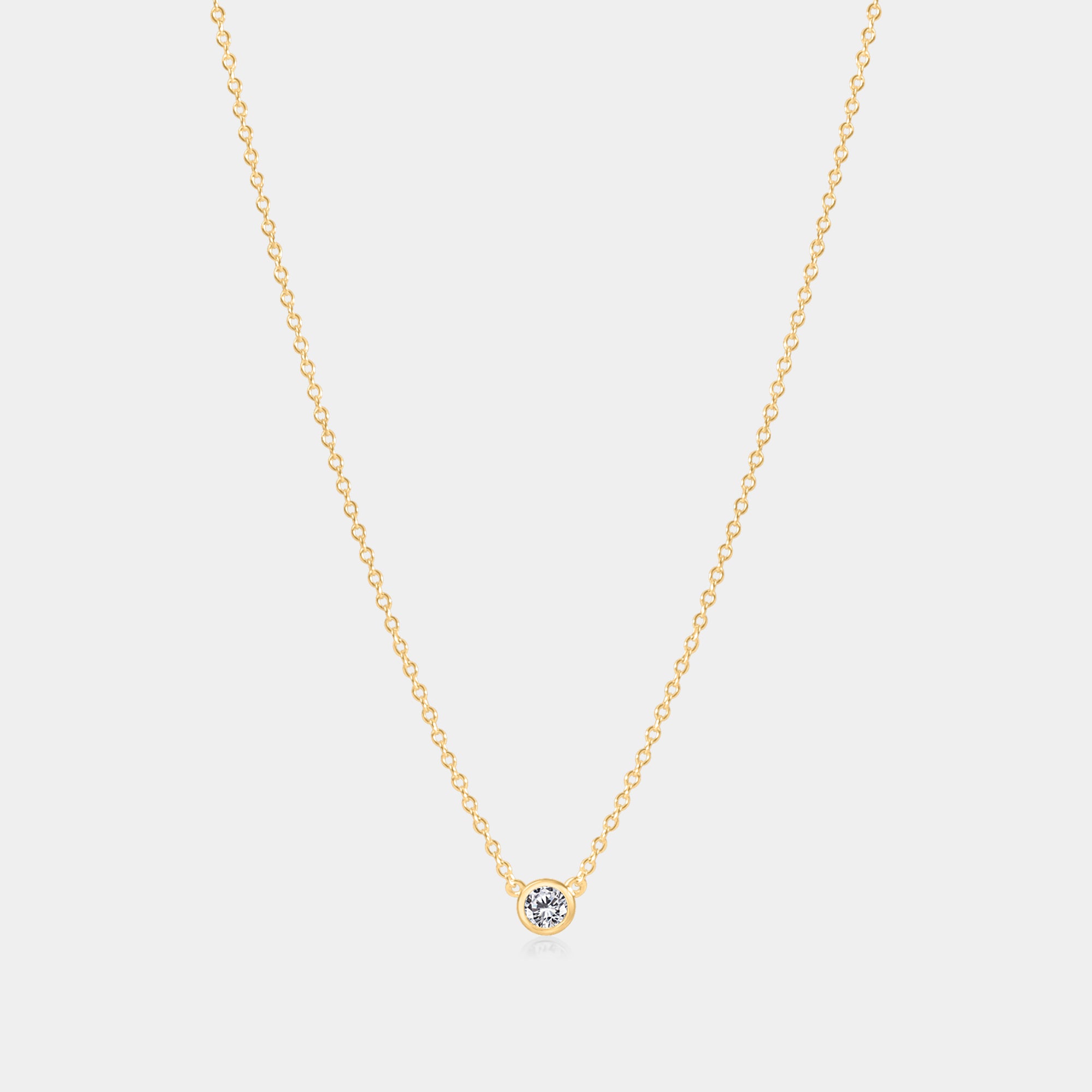 Rarities Gold-Plated ite and White Topaz Station Necklace - 20900838